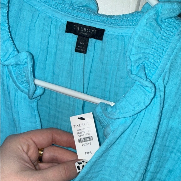 Blue Talbots Top - Picture 6 of 7